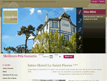 Tablet Screenshot of hotel-saint-pierre.com